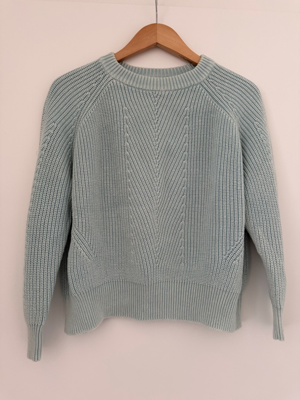 Summer Cotton Crewneck Sweater in Robin’s Egg Blue